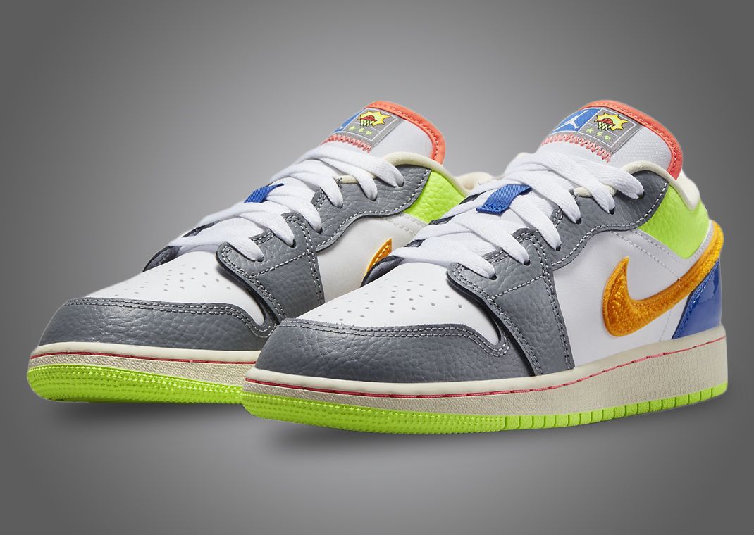 This Grade School Exclusive Air Jordan 1 Low Brings Hoops To Life