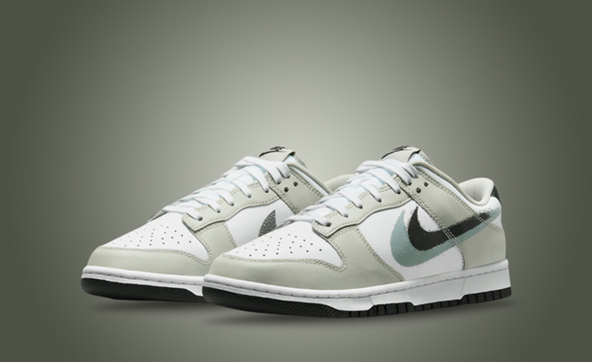 Spray Painted Swooshes Take Over This Nike Dunk Low