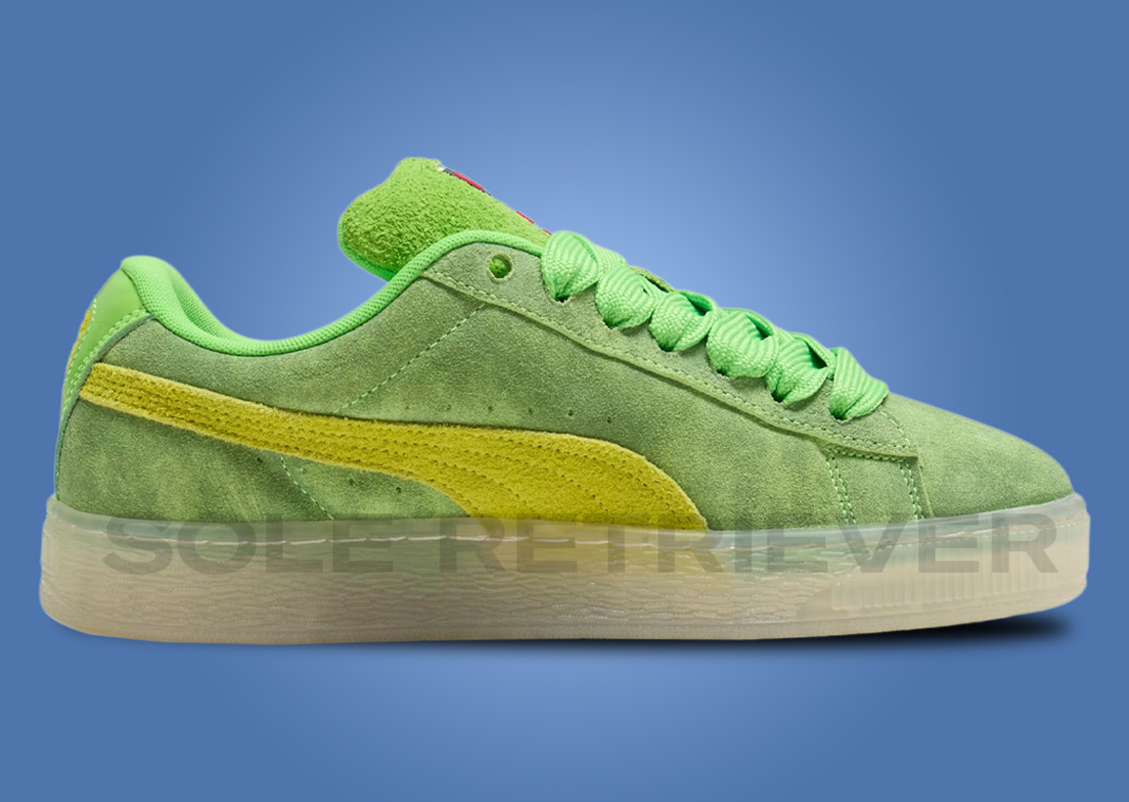 Ghostbusters x Puma Suede XL Slimer Medial