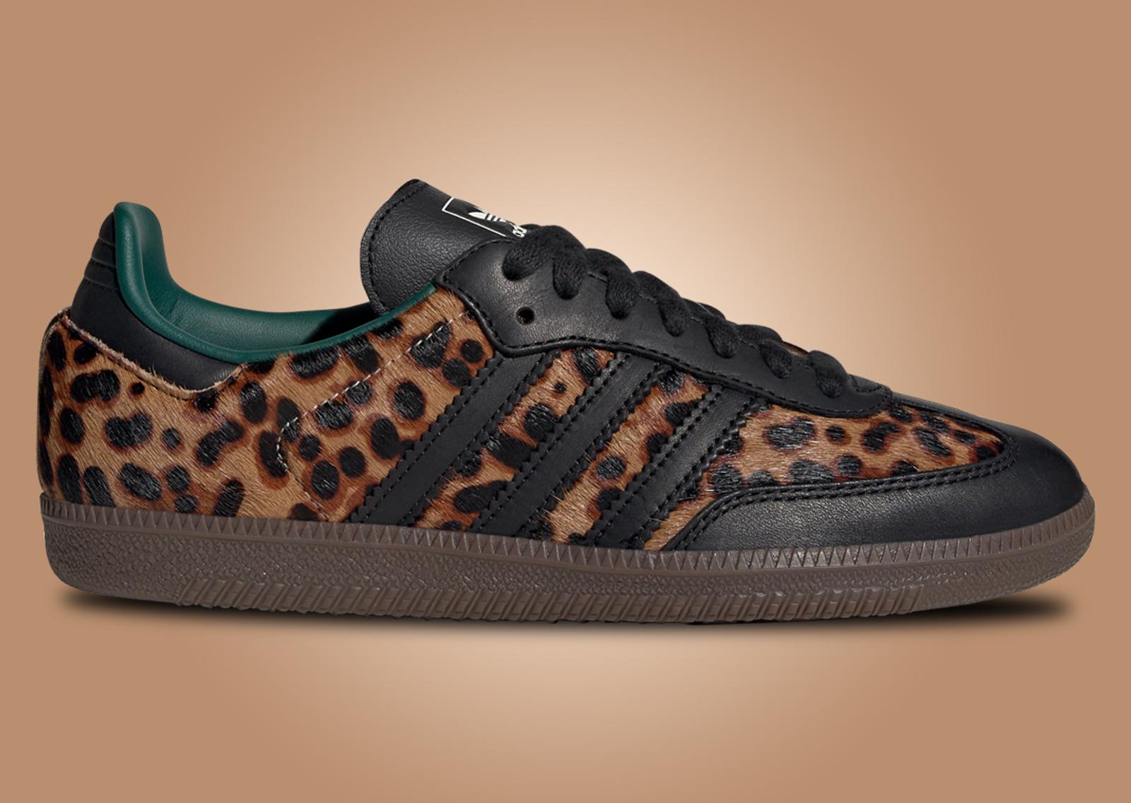 adidas Samba OG Leopard Collegiate Green (W) Lateral