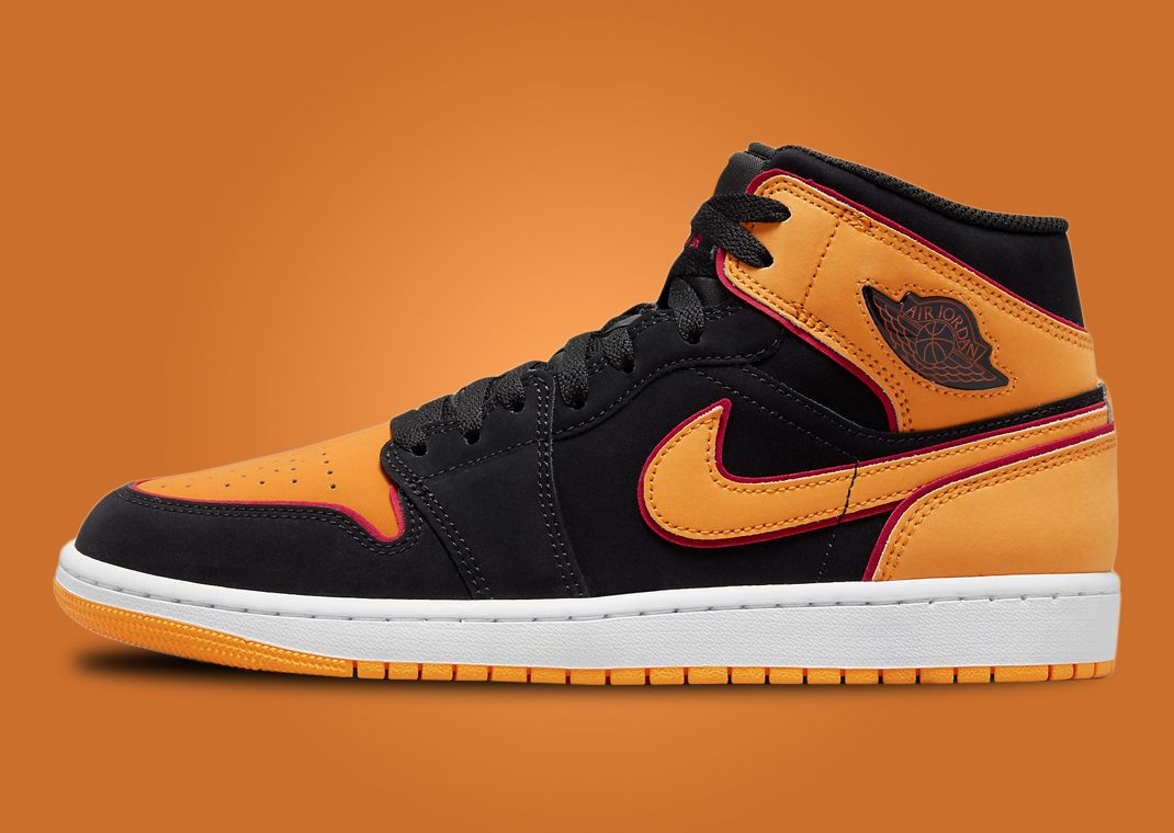 Aj 1 mid on sale orange