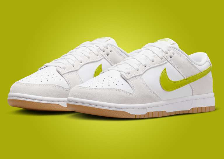 Nike Dunk Low White Bright Cactus (W)Angle