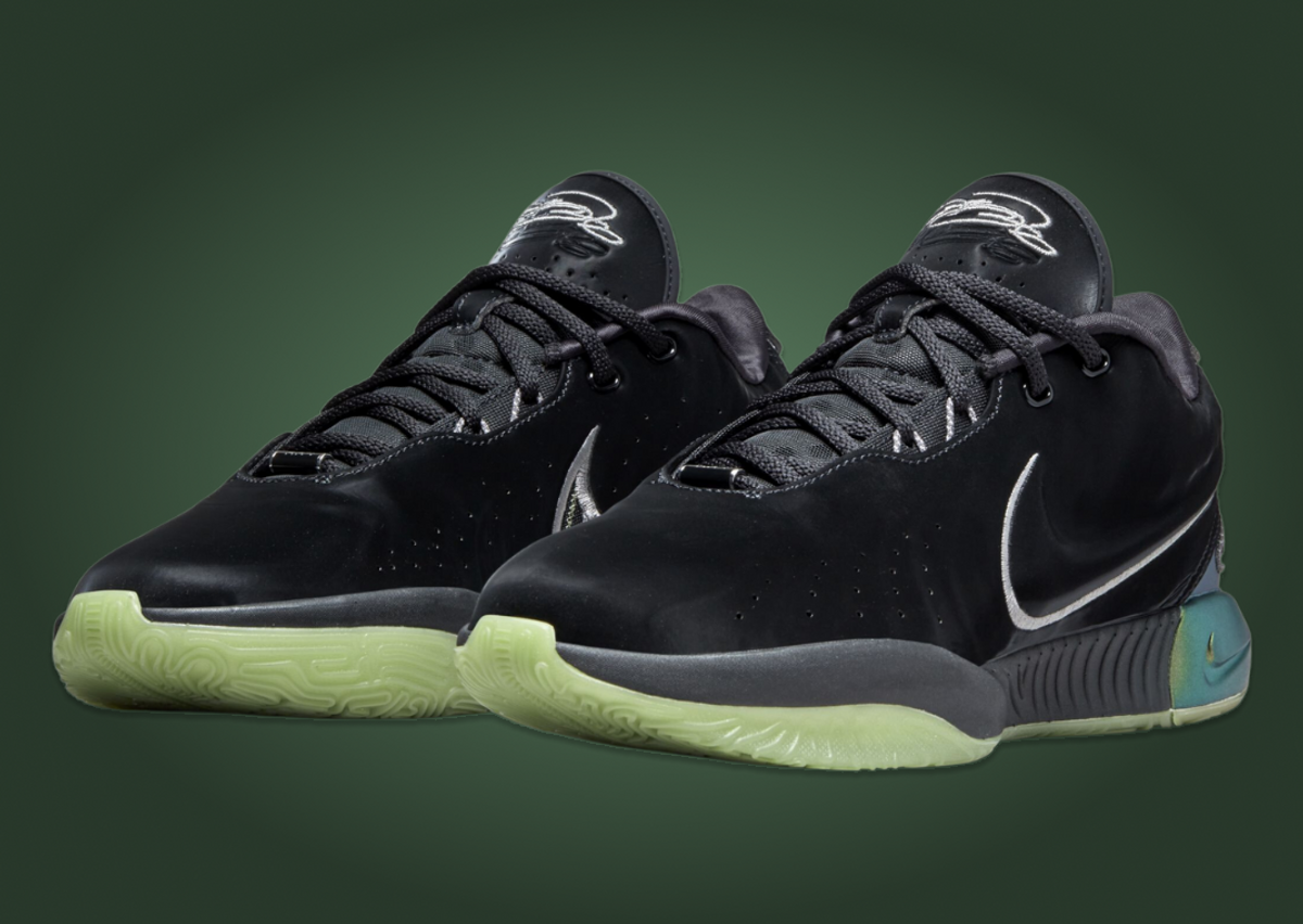 Green and 2025 black lebrons