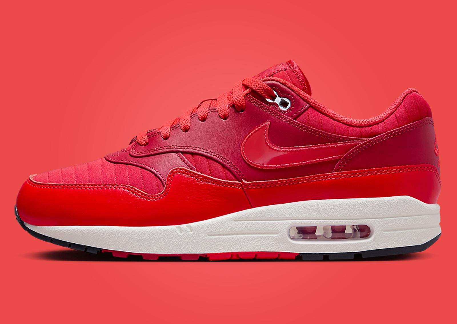 Nike Air Max 1 All Red Everything Lateral