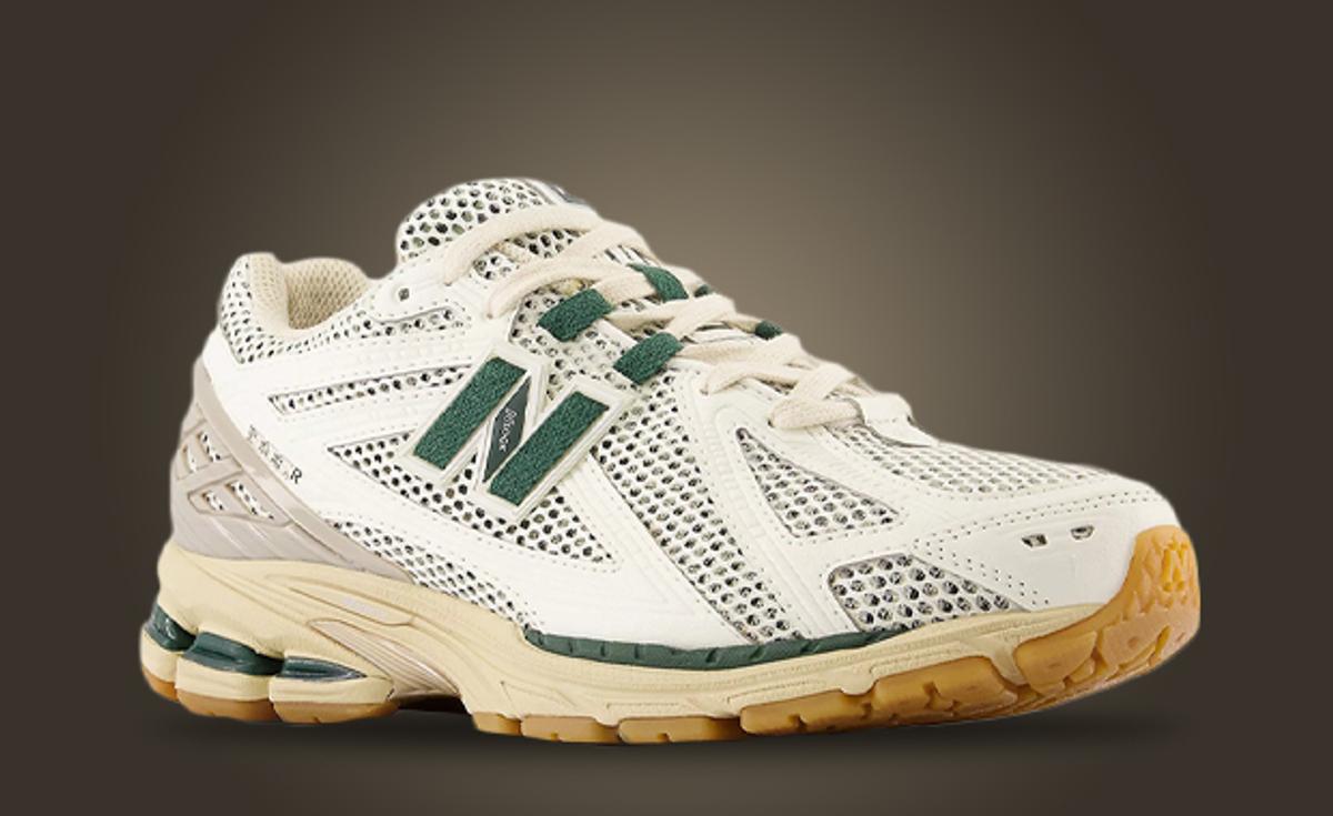 Gum Bottoms Finish Off The New Balance 1906R White Green