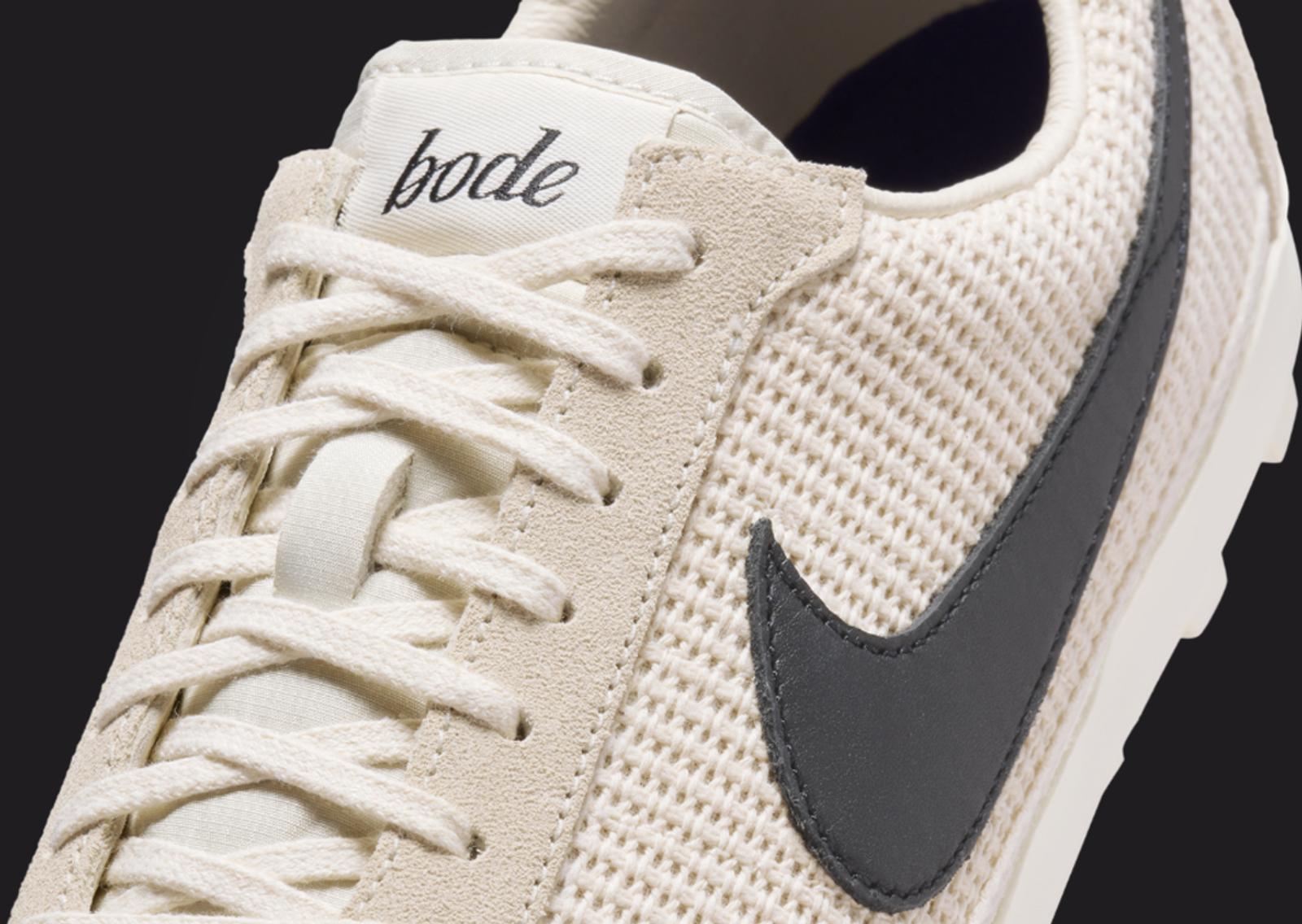 Bode x Nike Astrograbber SP Natural Midfoot Detail