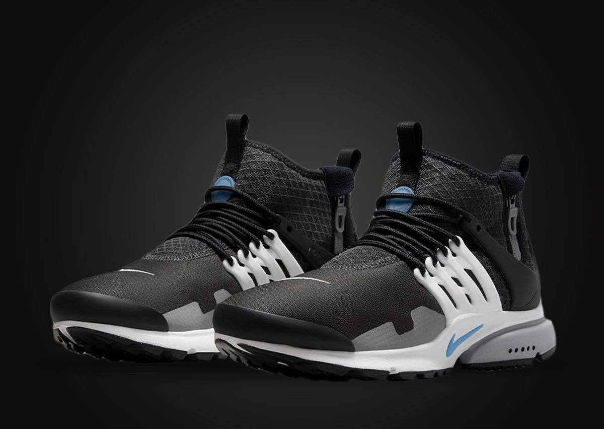 Icy Blues Hues Hit The Nike Air Presto Mid Utility Anthracite