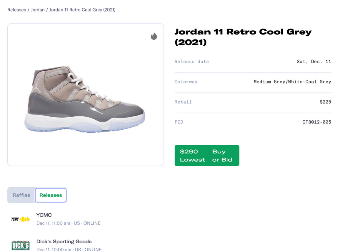 Jordan 11 Cool Grey Releases On Sole Retriever 
