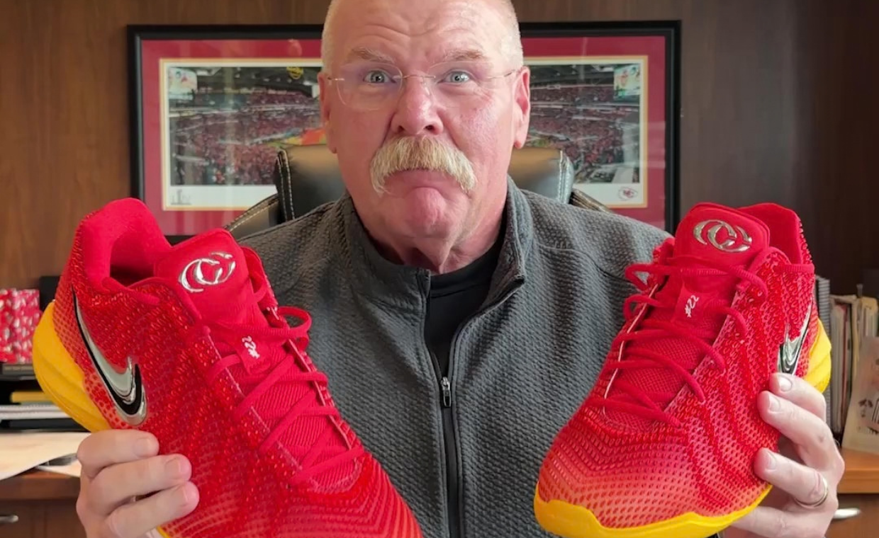 Andy Reid with the Nike Caitlin 1 Sea of Red