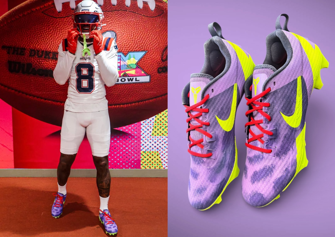 靴 enjoy football Stefon Diggs Wore Custom Nike Kobe 7 Cheetah Cleats Before the