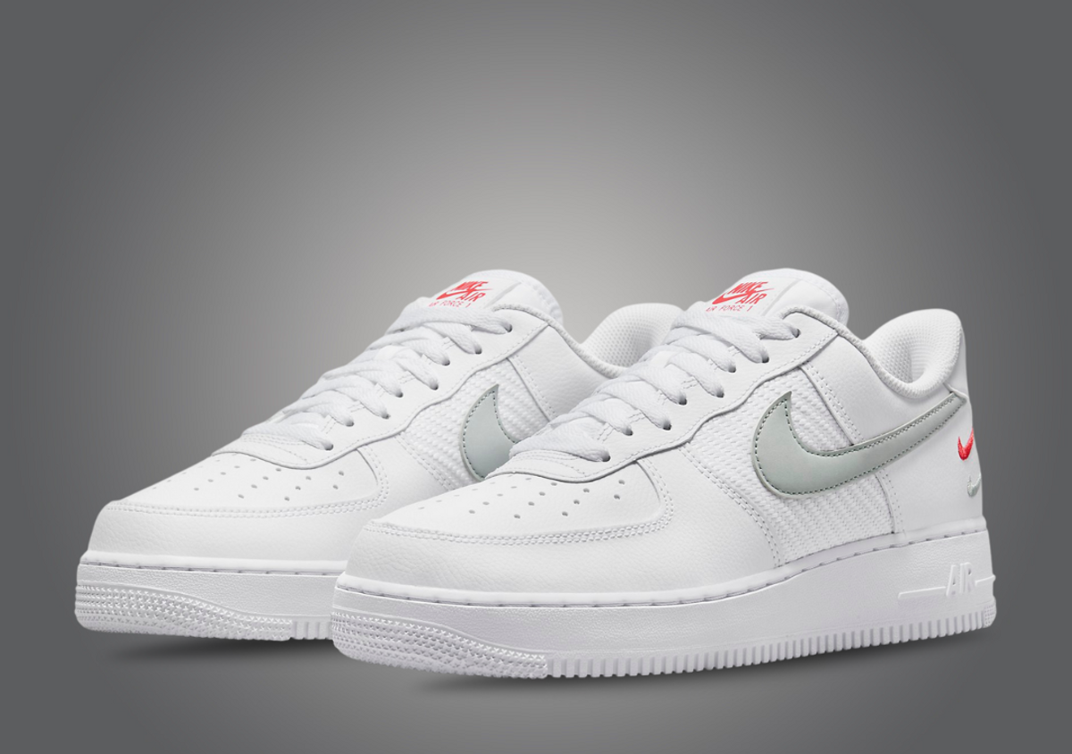Nike air force 1 low white/black/red evolution of swoosh outlet