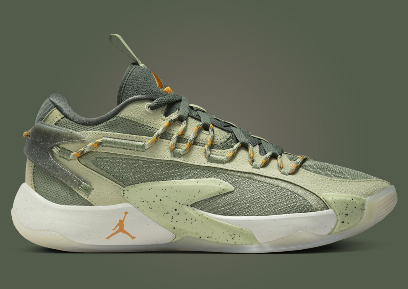 Jordan Luka 2 Olive Aura Lateral Right