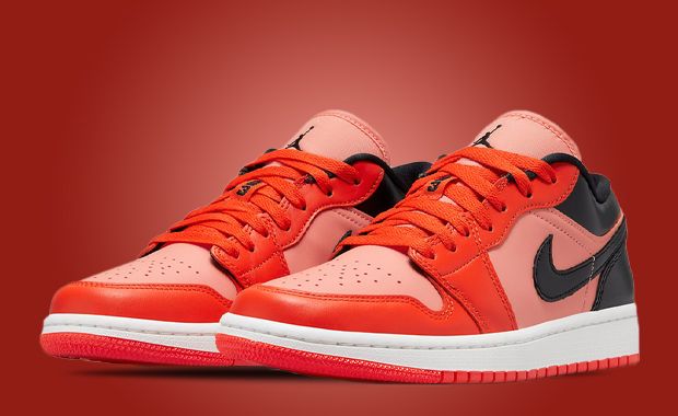 Crimson Bliss And Rush Orange Cover This Air Jordan 1 Low