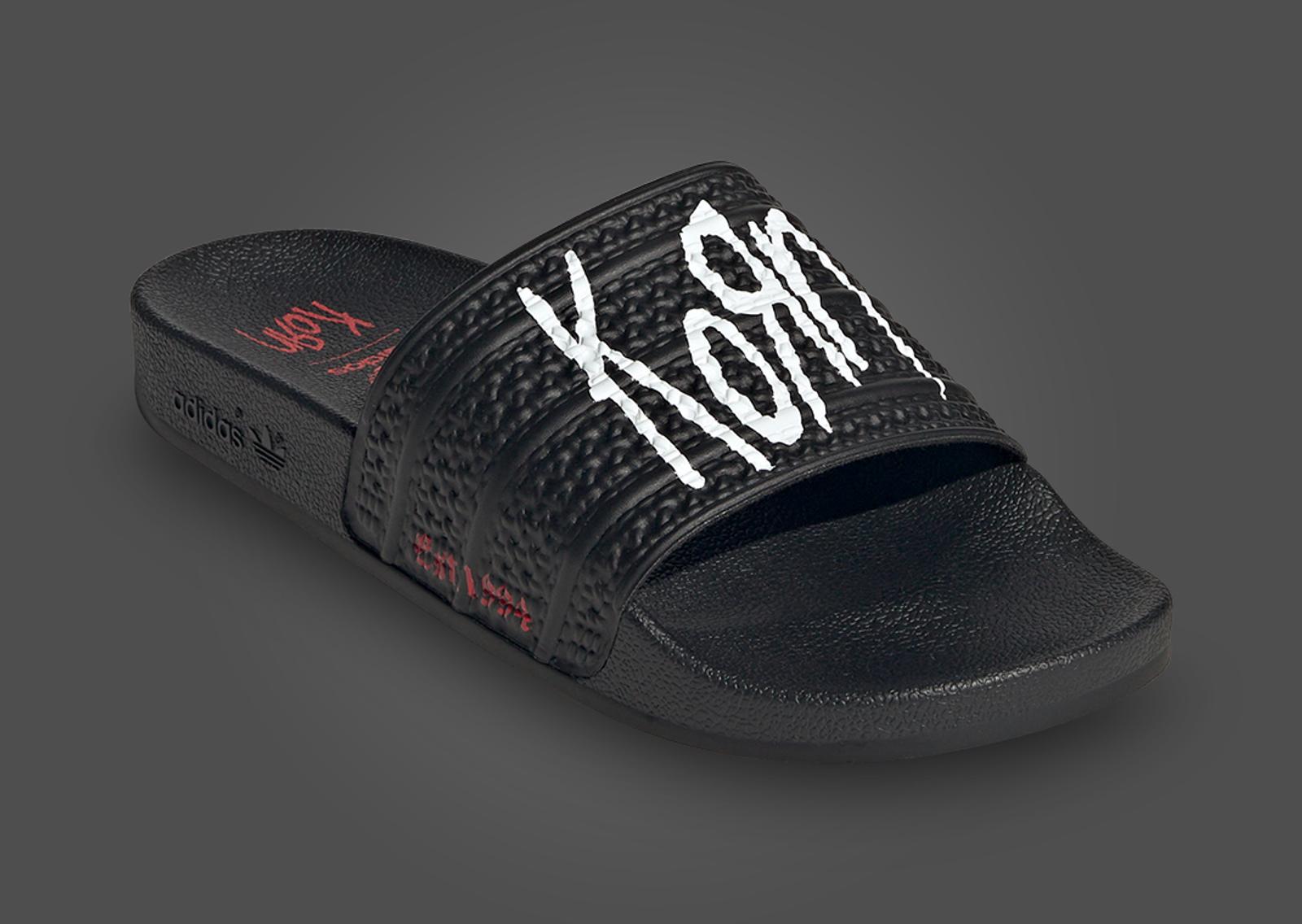 Korn x adidas Adilette Angle