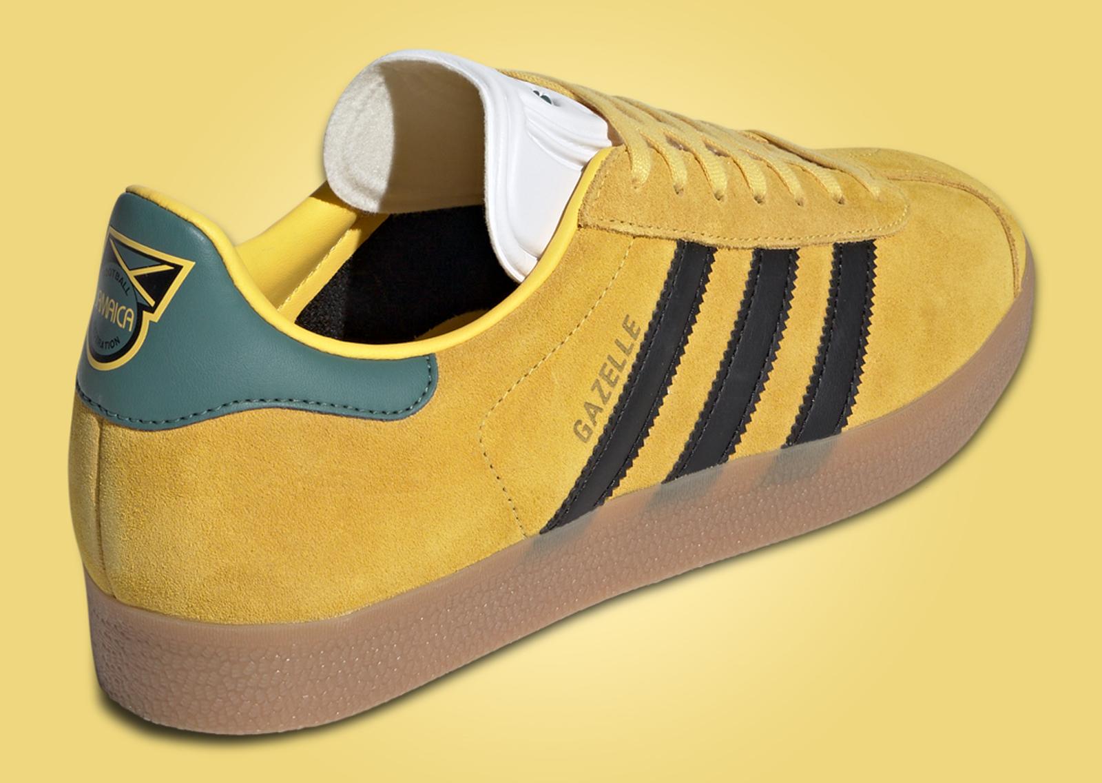 Jamaica Football Federation x adidas Gazelle Heel Angle