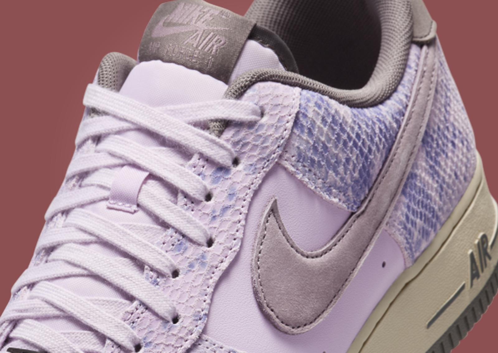 Nike Air Force 1 Low Snakeskin Doll Tongue Detail