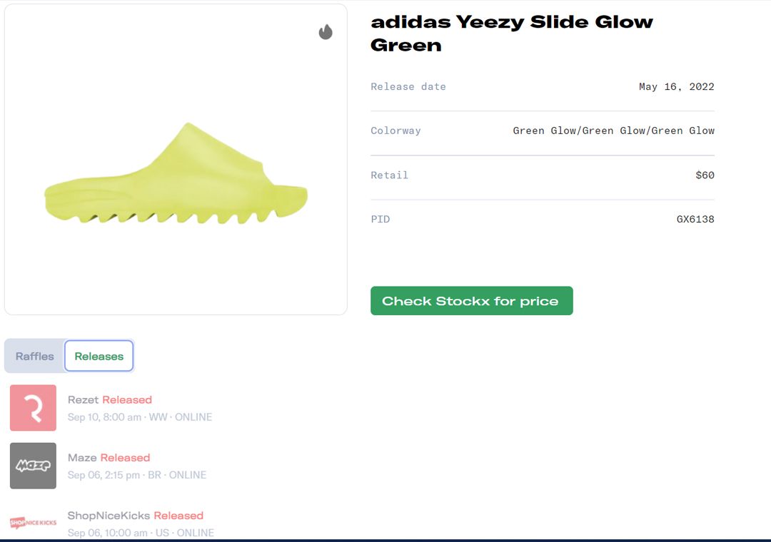 Where To Buy The adidas Yeezy Slide Onyx Pure And Green Glow