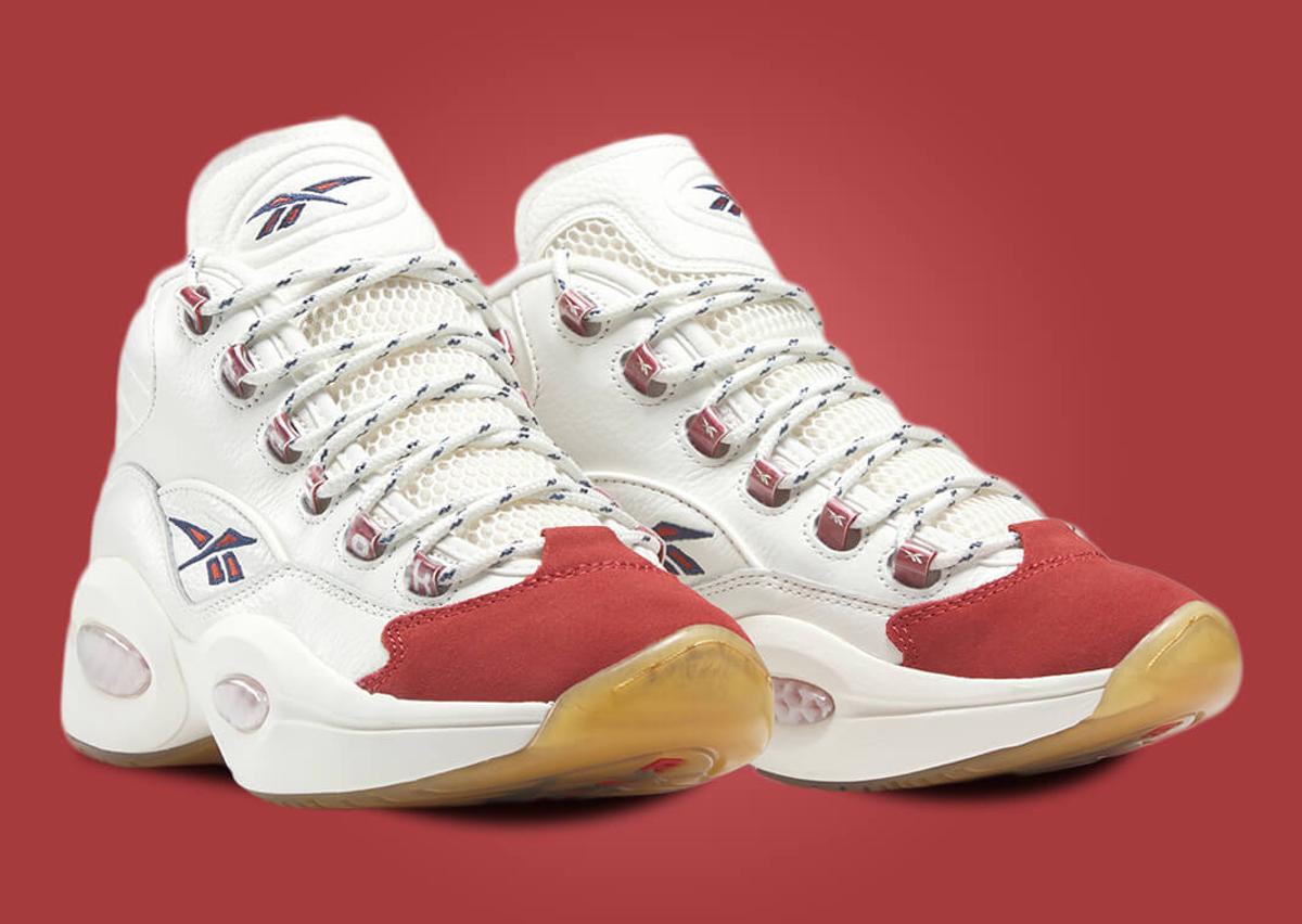 Reebok Question Mid Vintage Red Toe