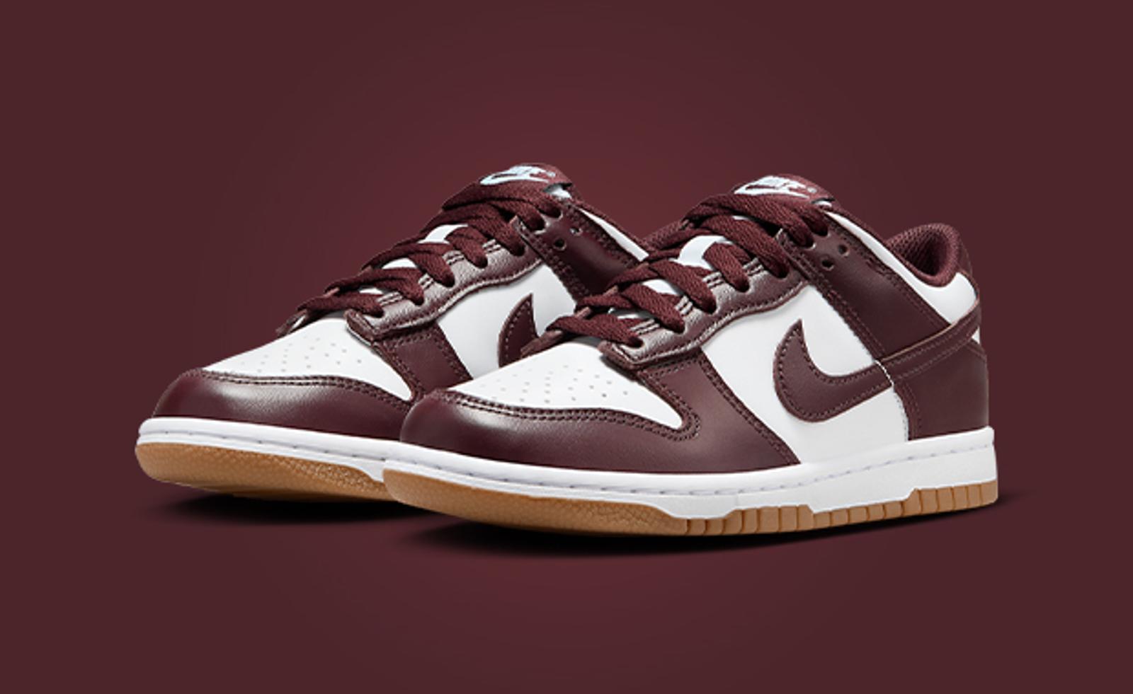 The Kid's Exclusive Nike Dunk Low Burgundy Crush Gum Releases July 2024