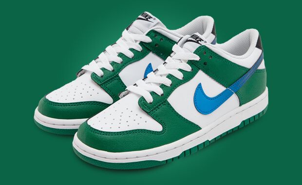 The Kids' Exclusive Nike Dunk Low Malachite Photo Blue Releases January ...