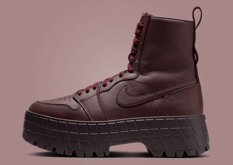 Air Jordan 1 Brooklyn Boot Burgundy Crush (W) Lateral