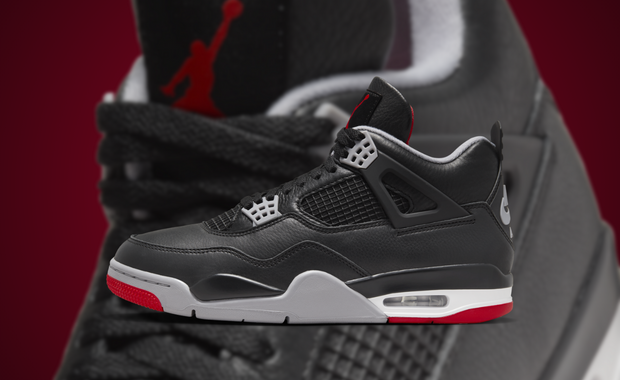 The Air Jordan 4 Retro Bred Reimagined Shock Drops February 6