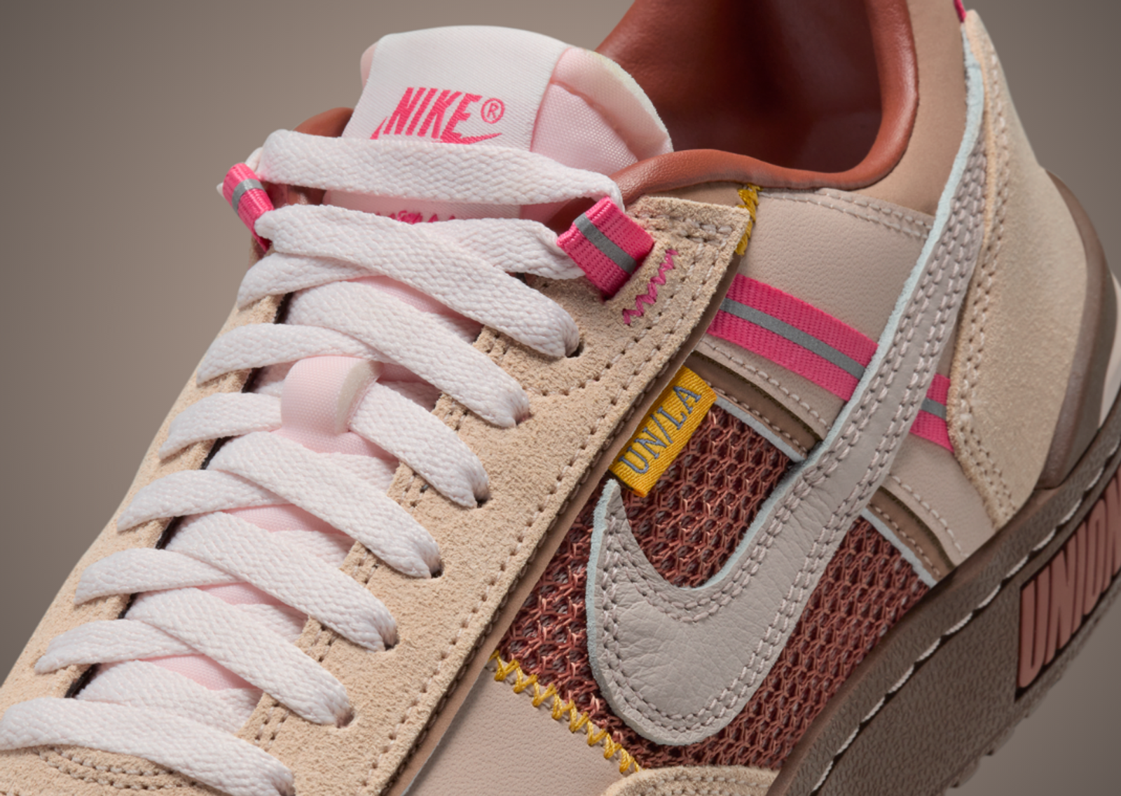 Union x Nike Field General 82 Shimmer Silt Red Detail