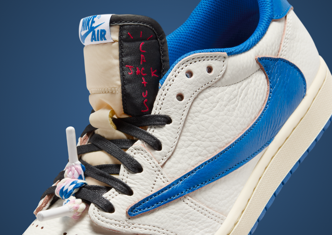 jordan 1 low fragment on feet