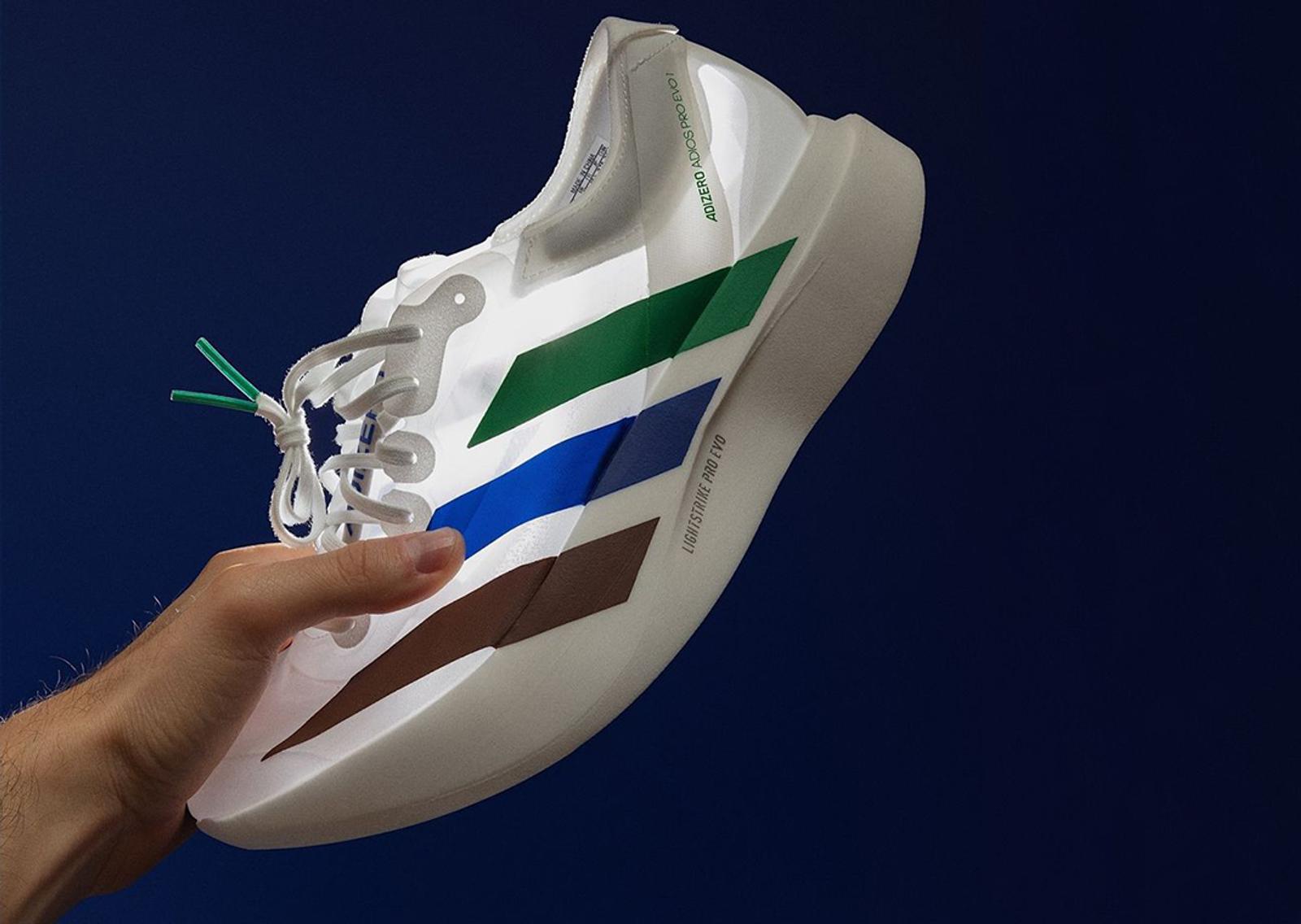 Pharrell Williams x adidas Adizero Adios Pro Evo 1 Earth Angle