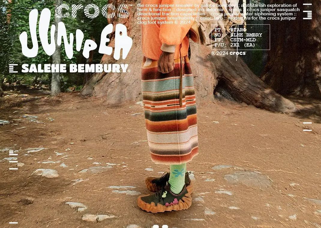 The Salehe Bembury x Crocs Pollex Juniper Taro Releases