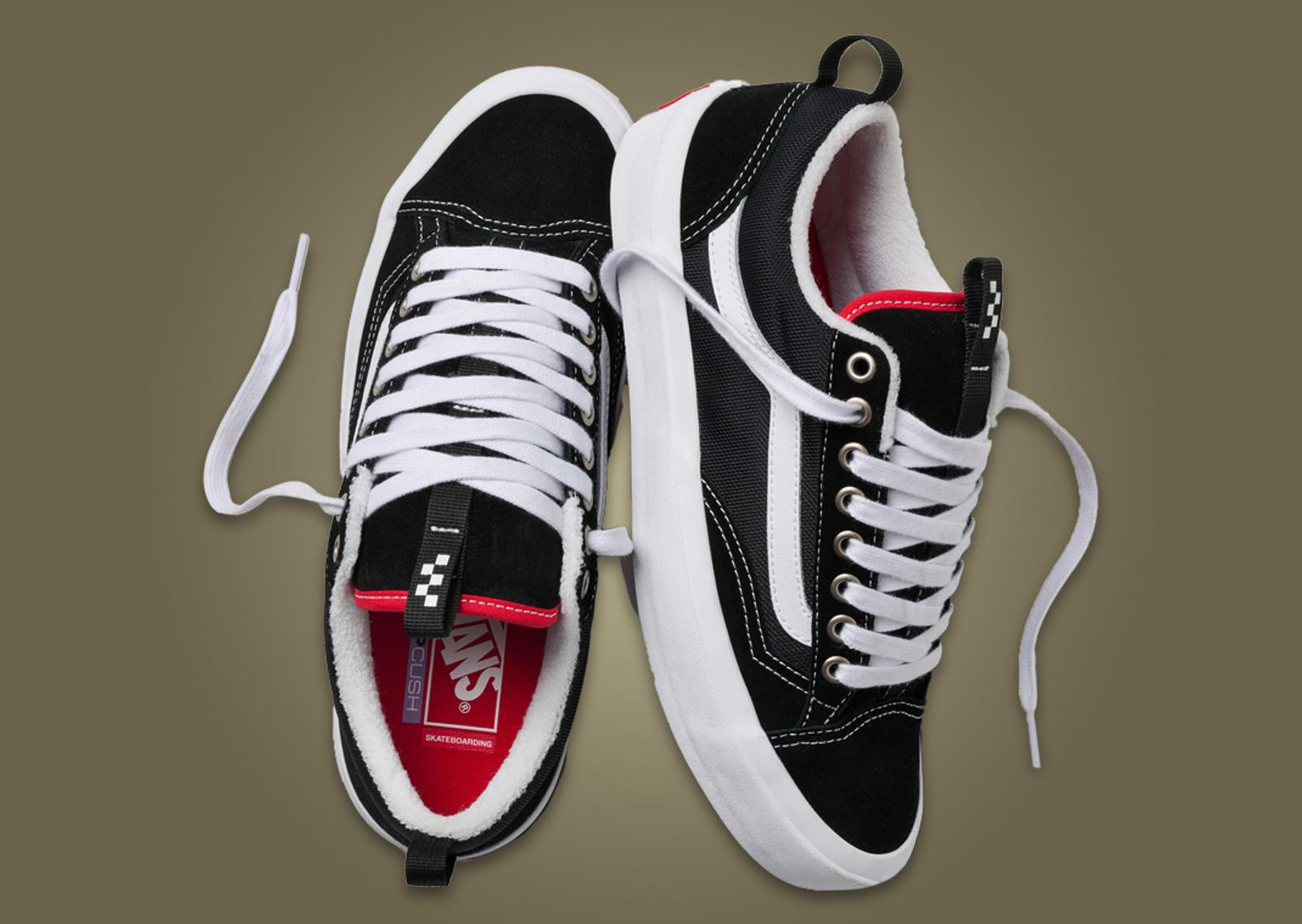 Vans Skate Old Skool 36+ Black White Lateral