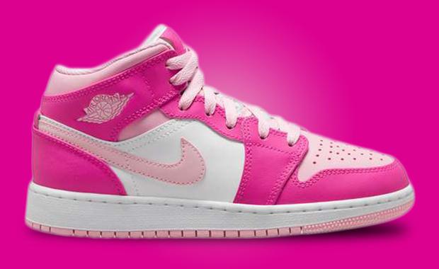 The Kids Jordan 1 Mid Medium Soft Pink Drops This Summer