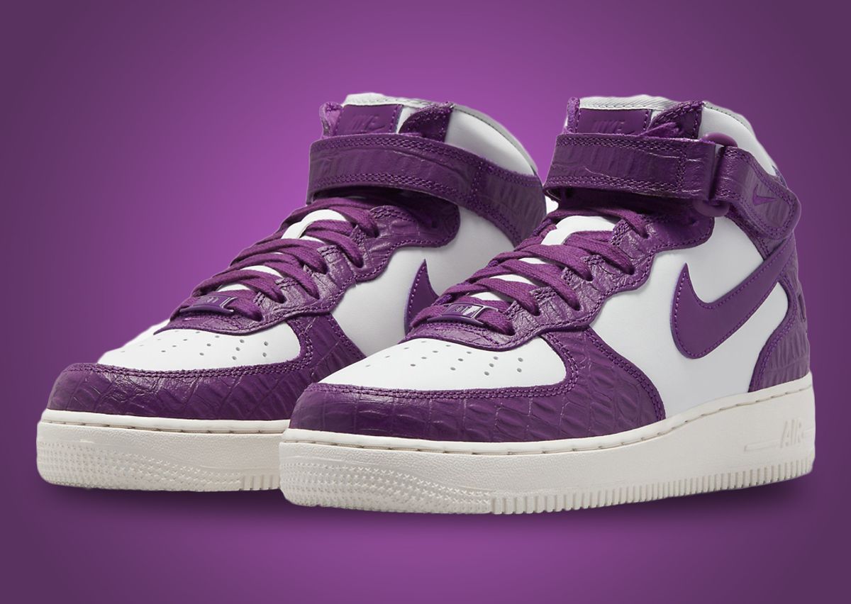 Nike air force 1 mid womens purple Clearance