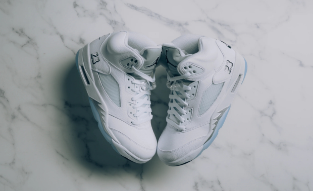 Air Jordan 5 Retro White Metallic
