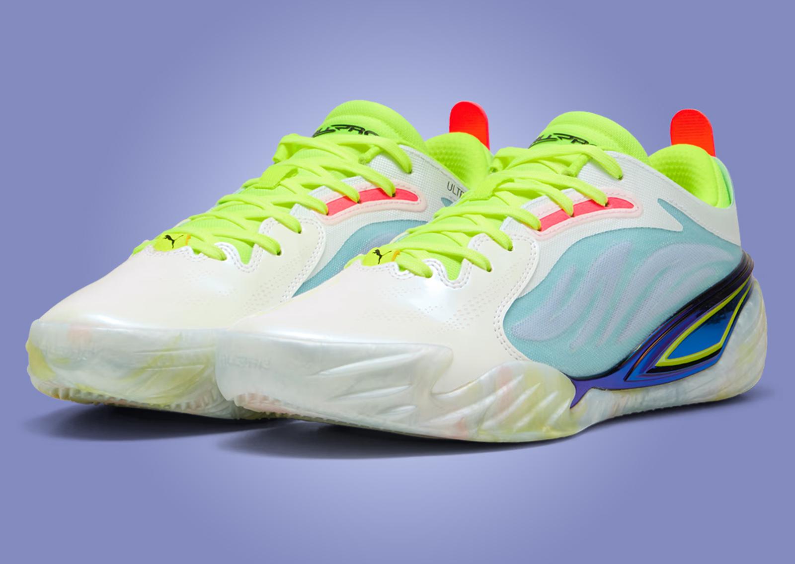 Puma All-Pro Nitro Elite White Multi-Color Angle