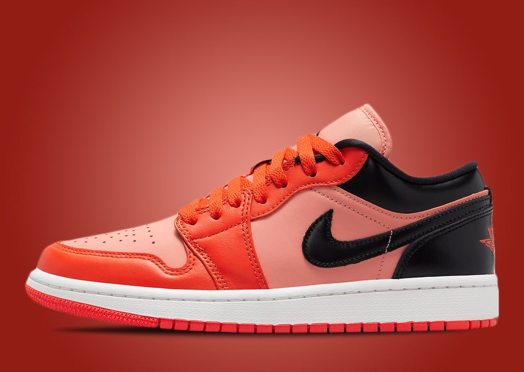 Crimson Bliss And Rush Orange Cover This Air Jordan 1 Low