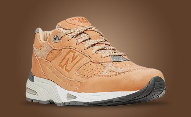 Premium Vachetta Tan Drapes Over The New Balance 991