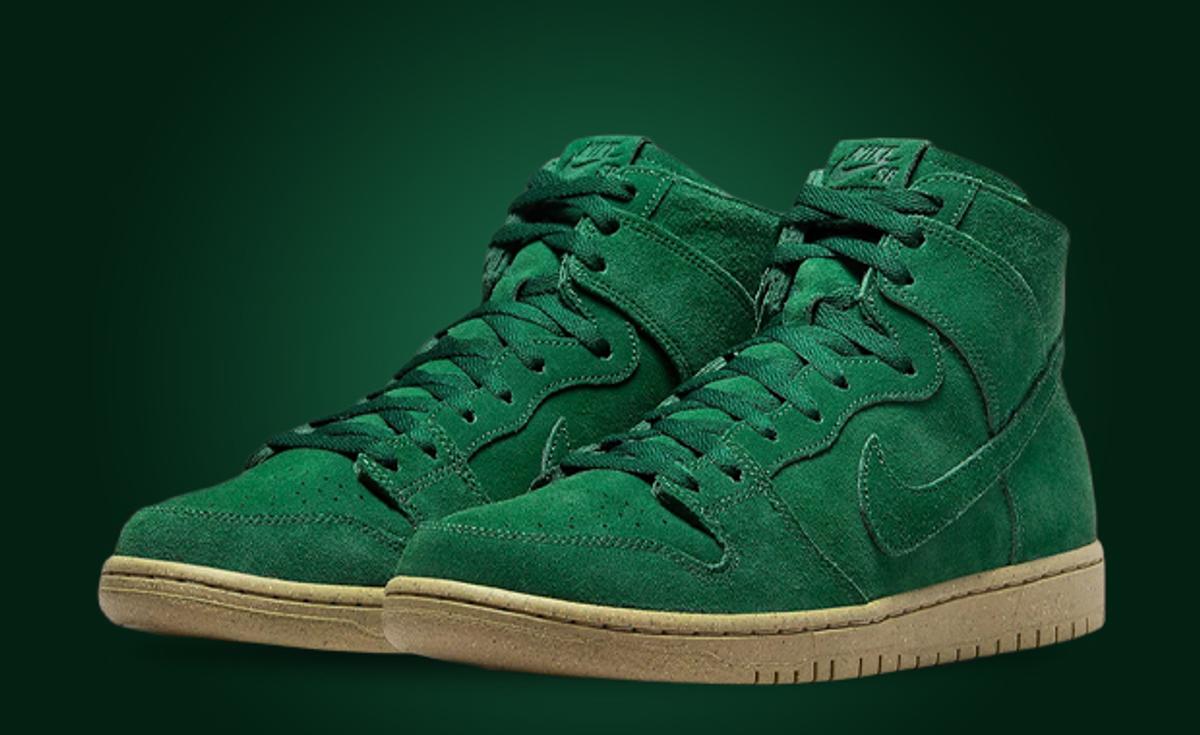 This Nike SB Dunk High Decon Gets Covered In Green Suede