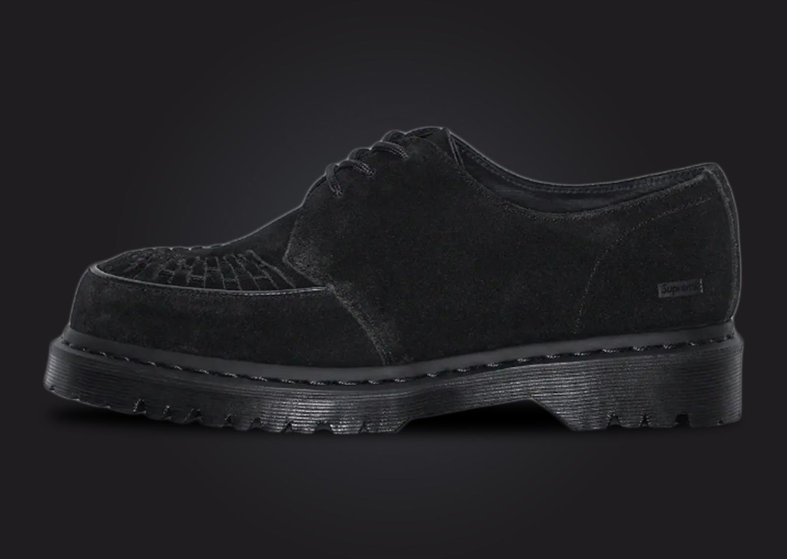 Supreme x Dr. Martens Ramsey Creeper Black Lateral