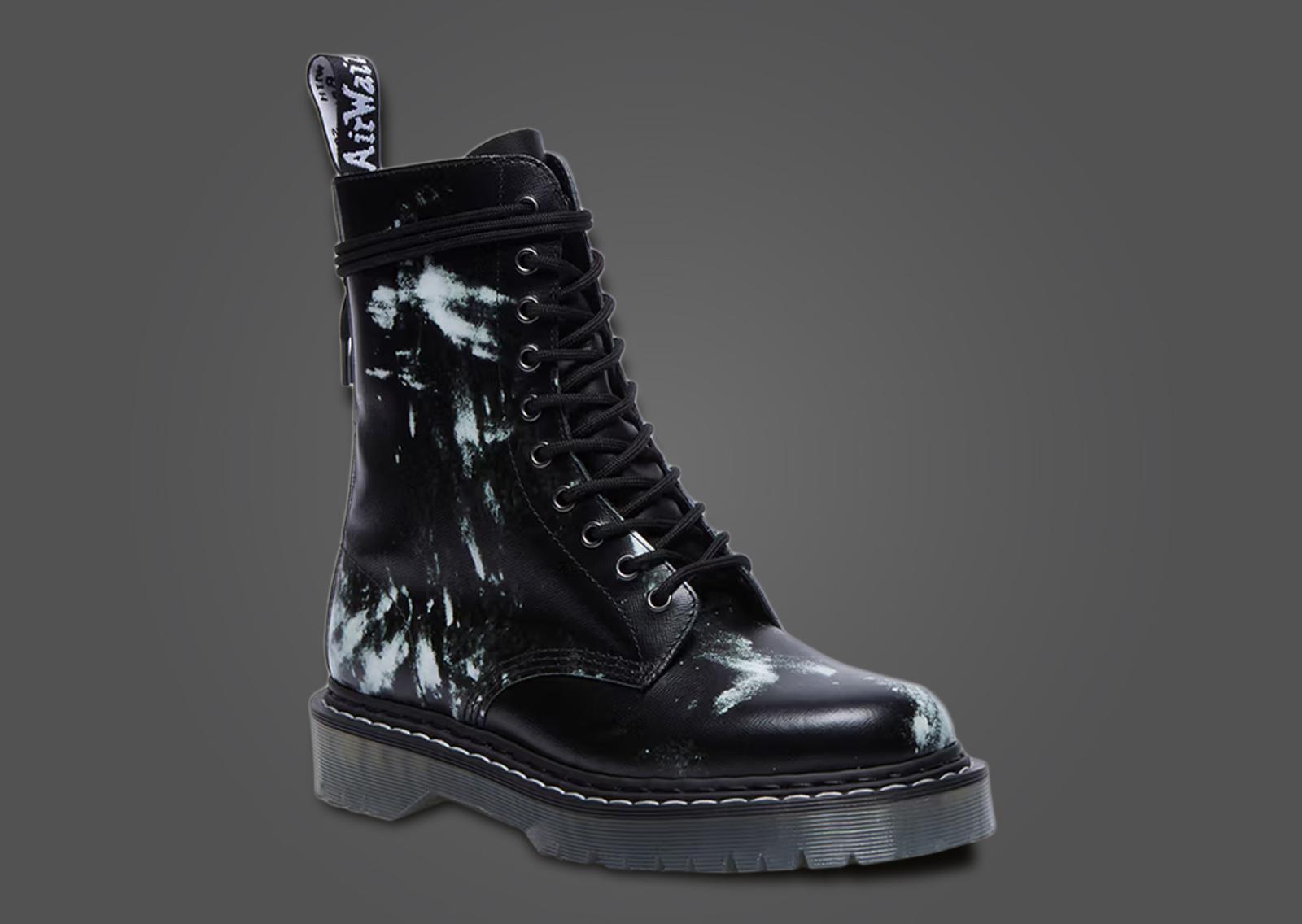 Nine Inch Nails x Dr. Martens 1490 10-Eye Boot The Downward Spiral Corn Starch Angle Right