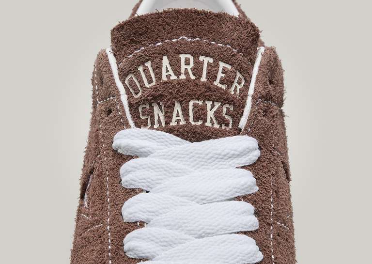 Quartersnacks x Converse One Star Pro Ox Brown Tongue Detail