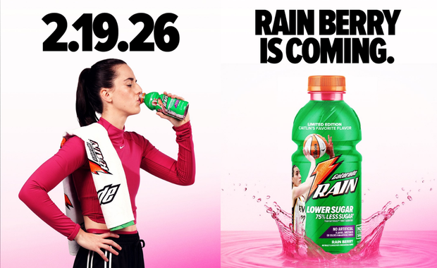 Caitlin Clark x Gatorade Rain Berry Drop