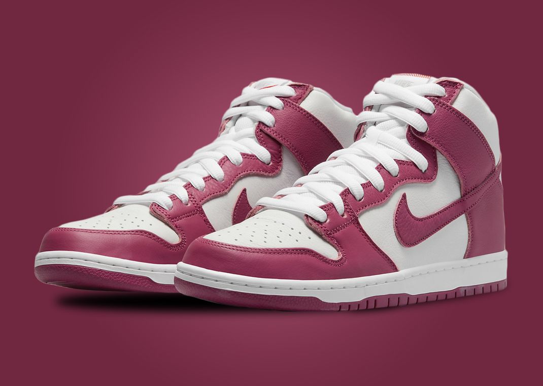 Sweet Beet Shades Appear On This Orange Label Nike SB Dunk High