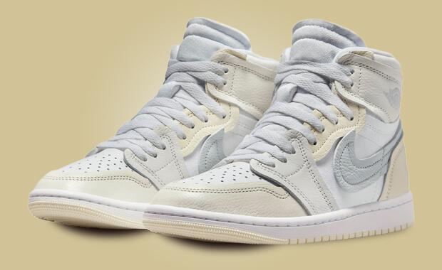 The Women's Air Jordan 1 MM High Pure Platinum Coconut Milk Releases October 4