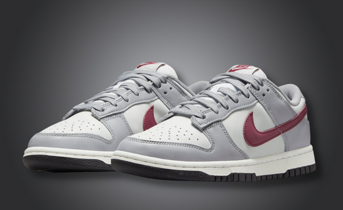 Grey And Redwood Land On This Nike Dunk Low