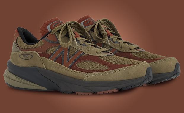 New Balance 990v6 Made in USA Dark Camo Rich Oak