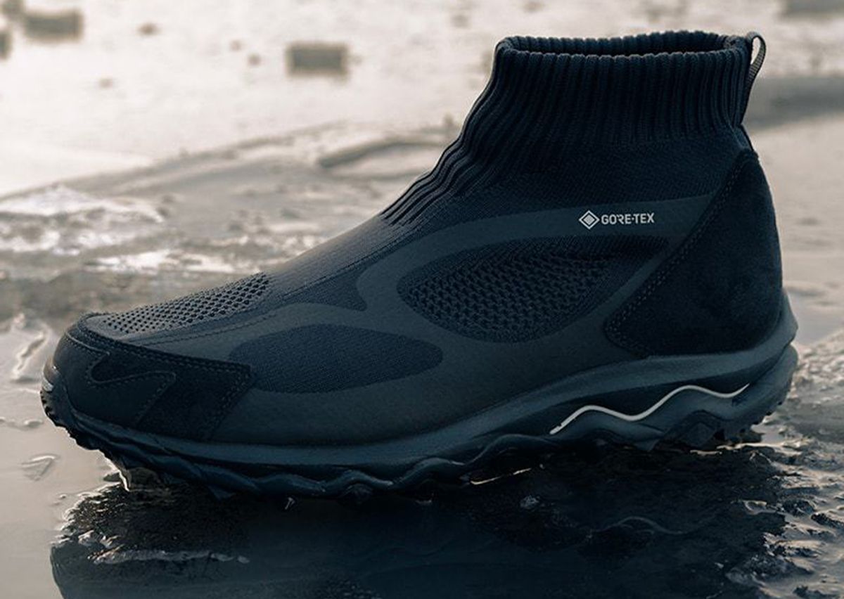 The nonnative x Mizuno Wave Mujin TL Mid GTX Black Releases December 2023