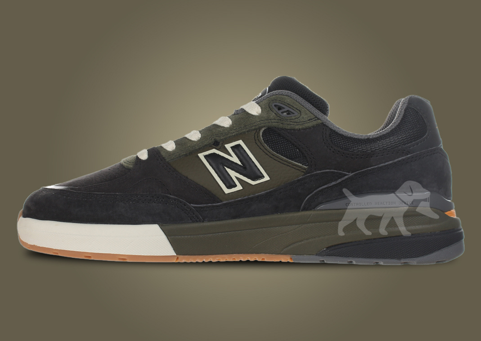 New Balance Numeric Andrew Reynolds 933 Black Olive Medial