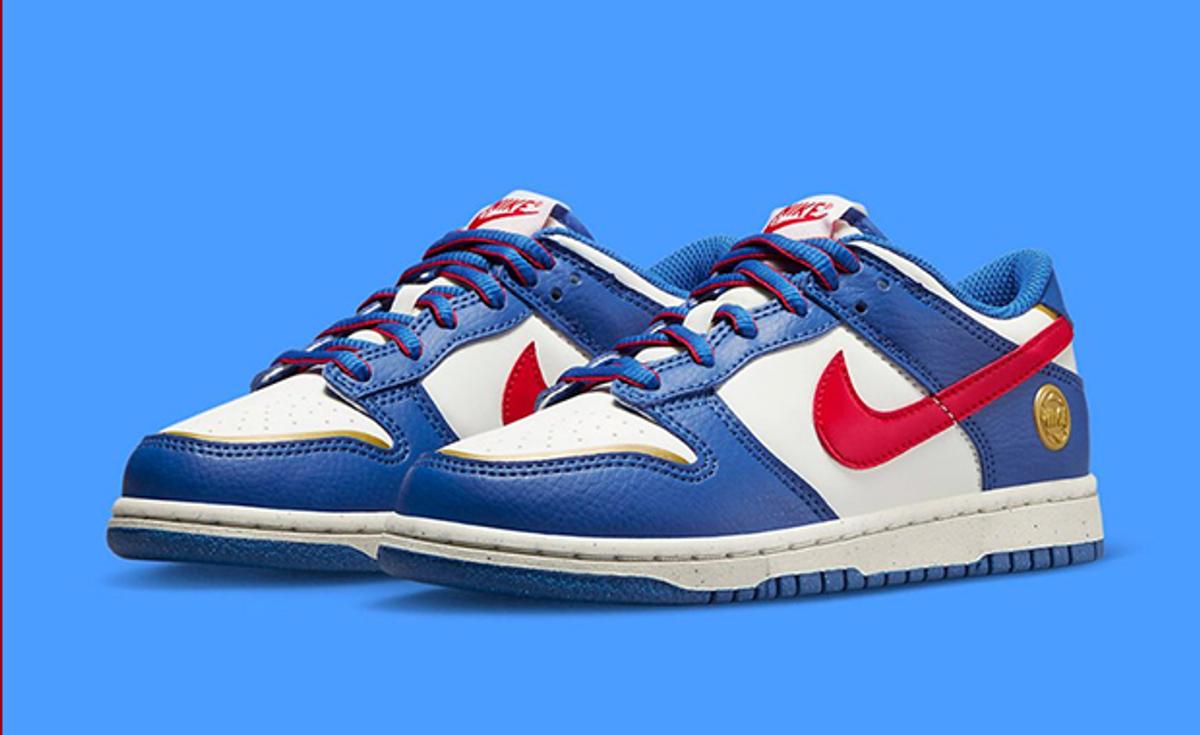 Captain America Vibes Take Over This Kids Exclusive Nike Dunk Low