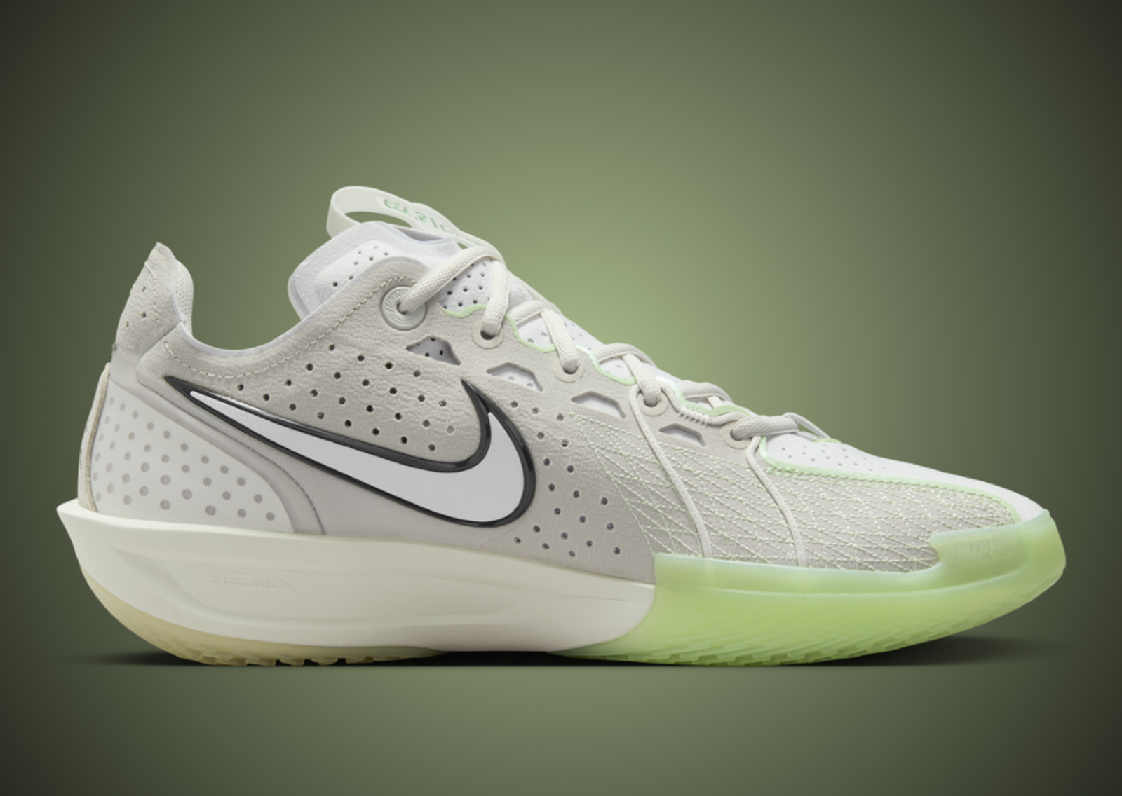 Nike Air Zoom GT Cut 3 Light Bone Vapor Green Medial